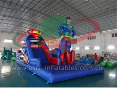 Inflatable Racing Game Outdoor Inflatable Superman challenge Obstacle Course