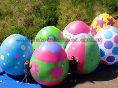 Özel baskı şişme reklam yumurta balon festival dekorasyon için dev şişme paskalya yumurtaları ve Etkileşimli Spor Oyunları
