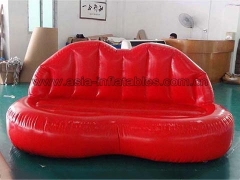 Fabrika Fiyat Sıcak Satış Parti için özel şişme kırmızı dudak ağız şekli koltuk