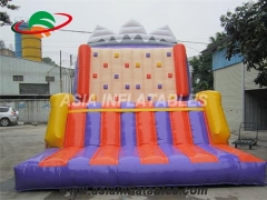Party Use Tarpaulin PVC Resistance Inflatable Climbing Wall For Sale