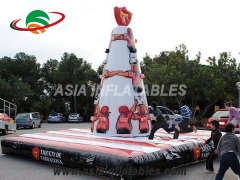 New Arrival Customized Durable PVC Inflatable Climbing Wall Inflatable Rock Climbing Wall For Children