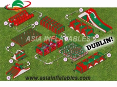 Party Use Adults Insane Inflatable 5k obstacle course run for sport game