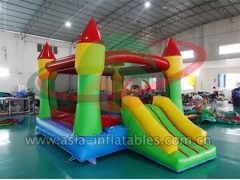 Cartoon Moonwalk Children Park Inflatable Mini Bouncer And Slide