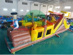 Commercial Inflatables Inflatable Pirate Obstacle Course Games For Party