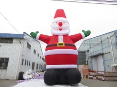 12m Inflatable Santa Claus Paracute Ride & Rocket Ride