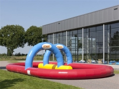 Exciting Fun Inflatable Racing Track ,Go Karts Track,Inflatable Race Track Game