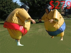Custom Sumo Wrestling Suits for Sale & Bungee Run Challenge