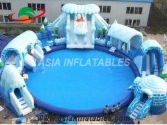 Custom Ice World Inflatable Polar Bear Water Park