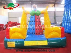 Commercial Inflatables Lovely Animal Theme Outdoor Rock Inflatable Climbing Wall For Kids