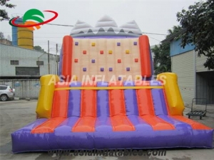 Tarpaulin PVC Resistance Inflatable Climbing Wall For Sale & Interactive Sports Games